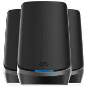 NETGEAR® Orbi™ RBKE963B Quad-Band WiFi 6E Mesh-System, 10,8 Gbit/s, Router + 2 Satelliten