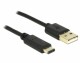 DeLock USB2.0 Kabel, A - C, 2m, SW, Typ