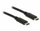 DeLock USB2.0 Kabel, C - C, 1m, SW, Typ