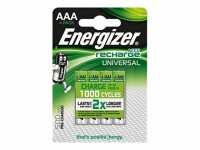 Energizer - Battery 4 x AAA - NiMH - ( rechargeable ) - 500 mAh - 0.6 Wh