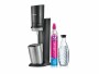 Sodastream Wassersprudler Crystal CQC Schwarz, Breite: 29 cm, Höhe