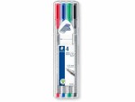 Staedtler Fineliner Triplus 334 4 Stück, sortierte Farben, Set