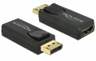 DeLock Adapter Displayport - HDMI aktiv, 4K, schwarz, Kabeltyp