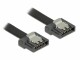 Bild 1 DeLock SATA3-Kabel schwarz, Clip, flexibel, 20 cm, Datenanschluss