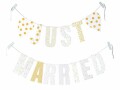 Rico Design Girlande Just Married 3 m, Mehrfarbig, Materialtyp: Papier