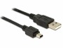 DeLock USB 2.0-Kabel USB A - Mini-USB B