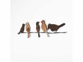 Wallxpert Wanddekoration Birds 81 x 18 cm, Motiv: Vogel