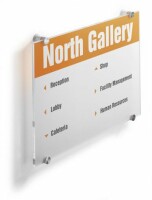 DURABLE Türschild Crystal Sign A3 482619 transparent, acryl