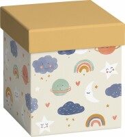 STEWO Geschenkbox 11x11x12 Cube Hiroko beigeDie