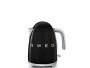 SMEG Wasserkocher 50's Retro Style 1.7 l, Schwarz, Detailfarbe