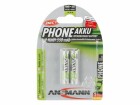 Ansmann Akku 2x AAA 550 mAh für DECT-Phones, Spannung