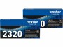 Brother Toner TN-2320 TWIN PACK Schwarz, Druckleistung Seiten