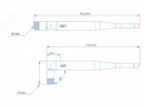 Teltonika WLAN-Antenne PR1URF51 RP-SMA 5 dBi Rundstrahl