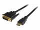 StarTech.com - 6ft HDMI to DVI D Adapter Cable - Bi-Directional - HDMI to DVI or DVI to HDMI Adapter for Your Computer Monitor (HDMIDVIMM6)