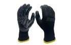 Krafter Arbeitshandschuh Polyester, M, Schwarz, 1 Paar, Grösse: M