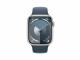 Apple Watch Series 9 45 mm Alu Silber Sport