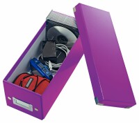 Leitz Click & Store CD-Box 60410062 violett 145x135x360mm, Kein