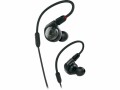 Audio-Technica In-Ear-Kopfhörer ATH-E40 Schwarz, Detailfarbe: Schwarz