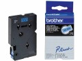 Brother Beschriftungsband TC-501 Schwarz auf Blau, Länge: 7.7 m