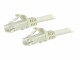 StarTech.com - 15m CAT6 Ethernet Cable, 10 Gigabit Snagless RJ45 650MHz 100W PoE Patch Cord, CAT 6 10GbE UTP Network Cable w/Strain Relief, White, Fluke Tested/Wiring is UL Certified/TIA - Category 6 - 24AWG (N6PATC15MWH)