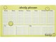 Undercover Wochen-Notizkalender Smiley 60 Blatt, Papierformat: 35 x