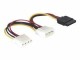 DeLock Molex zu 1x Molex/1x SATA Power, 16cm