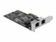 Bild 1 DeLock Netzwerkkarte 2x 2.5 Gbps RJ-45 PCI-Express x2