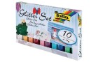 Folia Glitzerset Bunt, mit 10 Tuben, Detailfarbe: Mehrfarbig, Set