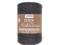 Glorex Wolle Makramee Cotton 2 mm, 250g, Anthrazit
