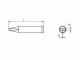 Weller Lötspitze XT A, Meisselform, Ø