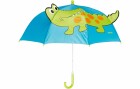 Playshoes Regenschirm, Krokodil Blau/Grün