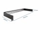 DeLock Hutschienenpanel 1HE 19", Schwarz, Montage: 19" Rack