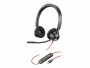 Poly Headset Blackwire 3320 MS USB-A/C, Schwarz, Microsoft