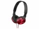 Sony On-Ear-KopfhÃ¶rer MDR-ZX310 Schwarz; Rot, Detailfarbe: Rot