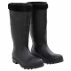 vidaXL Gummistiefel mit Herausnehmbarem Innenfutter Schwarz Gr. 42 PVC