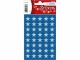 Herma Stickers Weihnachtssticker Sterne 3 Blatt à 120 Sticker, Silber