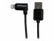 StarTech.com - 2m Angled Black Apple Lightning to USB Cable for iPhone iPad