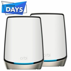 Orbi 860 Serie Tri-Band WiFi 6 Mesh-System, 6 Gbit/s, 2er-Set, weiss