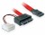 Bild 0 DeLock Slim-SATA-Kabel rot, Molex Strom, 30 cm, Datenanschluss