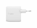 BELKIN DUAL USB-A CHARGER CAR 24W WHITE