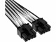 Corsair Premium 12+4-Pin 12VHPWR 600 W Kabel Schwarz Weiss