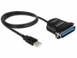DeLock Adapterkabel USB - Parallel Centronics, Datenanschluss