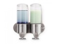 Simplehuman Doppelspender 444 ml, Silber/Transparent