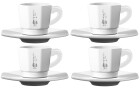 Bialetti Espressotasse 80 ml, 4 Stück, Weiss, Material: Porzellan