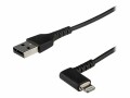 STARTECH .com 1m USB-A auf Lightning-Kabel - 90° rechtwinkliges USB