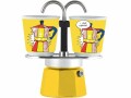 Bialetti Espressokocher Mini Express Lichtenstein 2 Tassen, Gelb