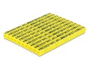 DeLock Kabelkennzeichnung Clips A-Z gelb, 10x 26 Stück