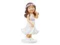 HobbyFun Mini-Figur Kommunion Mädchen 9 cm, Detailfarbe: Weiss