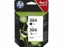 HP Inc. HP Combopack Nr. 304 (Tinte 3JB05AE) C/M/Y/BK, Druckleistung