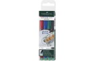 Faber-Castell CD/DVD Marker Multimarker F permanent 4er Etui